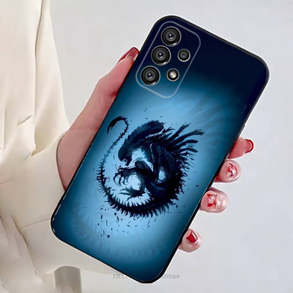 Alien Vs Predator Painted Phone Case For Samsung Galaxy A13,21s,22,31,32,52,53,71,80,A91 Soft Black Shell