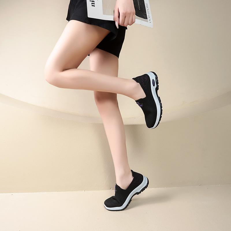 Модная обувь для женщин Повседневная обувь Уличная Толстая подошва Дышащая сетка Удобная для пеших прогулок Ноги Спортивная обувь для пеших прогулок Женские кроссовки