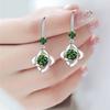 Four Leaf Clover Earrings Female Senior Sense of Wild Flowers Earrings Long Senior Sense of Temperament Ear Hooks