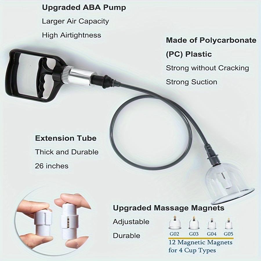 Профессиональный набор для китайской акупунктурной терапии - 22 чашки, набор для массажа хиджама с вакуумным насосом, портативные присоски от целлюлита и дорожный футляр