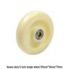 heavy-duty 5-inch white nylon swivel