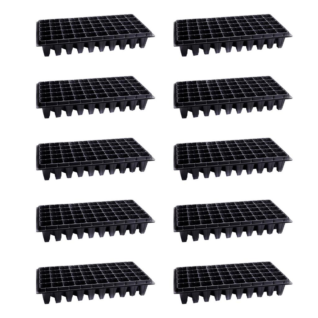 10 Pcs 50 Cell Starter Planter Plant Propagation Containers Cell Seedling Trays Tomato Germination Garden Nursery Sapling