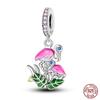 Fashion S925 Silver Colorful Butterfly Dragonfly Hummingbird Spring Series Charms Beads Fit  S925 Original Bracelet Jewelry