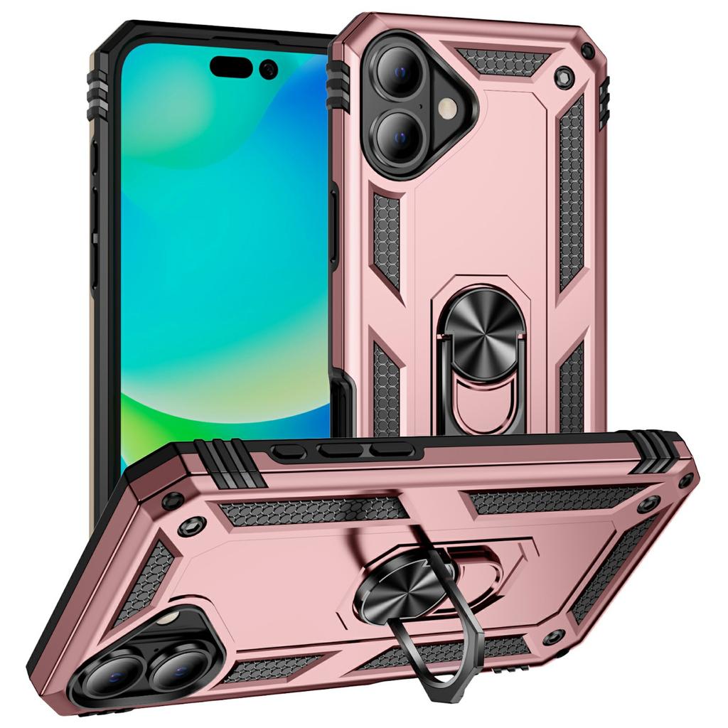For iPhone 17 Case PC+TPU Phone Cover with Kickstand