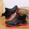 Rain Shoes for Men Waterproof, Anti-slip and Wear-resistant Short Rain Boots Fishing Rubber Shoes Kitchen Water Shoes