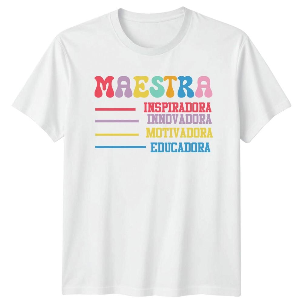 Maestra Inspiradora Innovadora Motivadora Educadora Unisexs TShirt