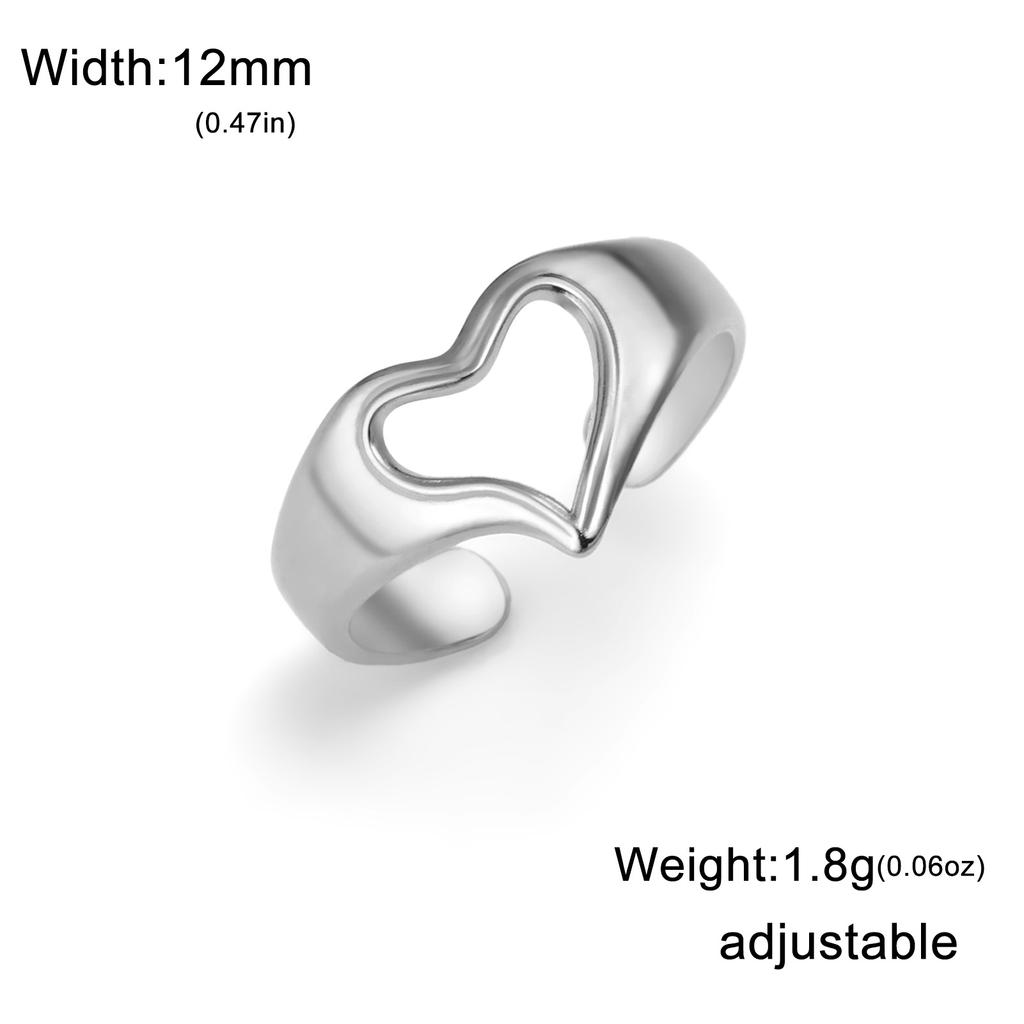 Мужское и женское кольцо в форме сердца, европейское и американское, хит продаж, классическая мода, чем кольцо в форме сердца, праздничный подарок