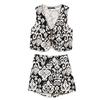 Kaslead New Arrival Women's Clothing Fashion Style Printed V-neck Sleeveless Vest Shorts 2997569 2854569