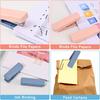 2Pcs Mini Stapler with 2000 Staples, Cute Small Staplers for Desk, 20 Sheets Capacity, Jam Free, Portable Stapler for Office School Supplies (Pink)