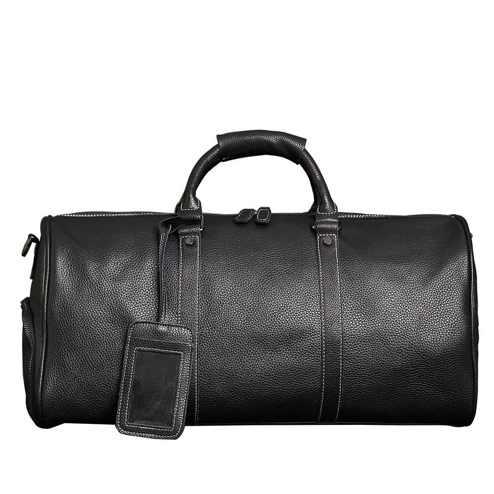 Мужская дорожная сумка из натуральной кожи, повседневная ручная сумка, большая вместительная сумка для фитнеса, карман для обуви на плечо для 18-дюймового ноутбука