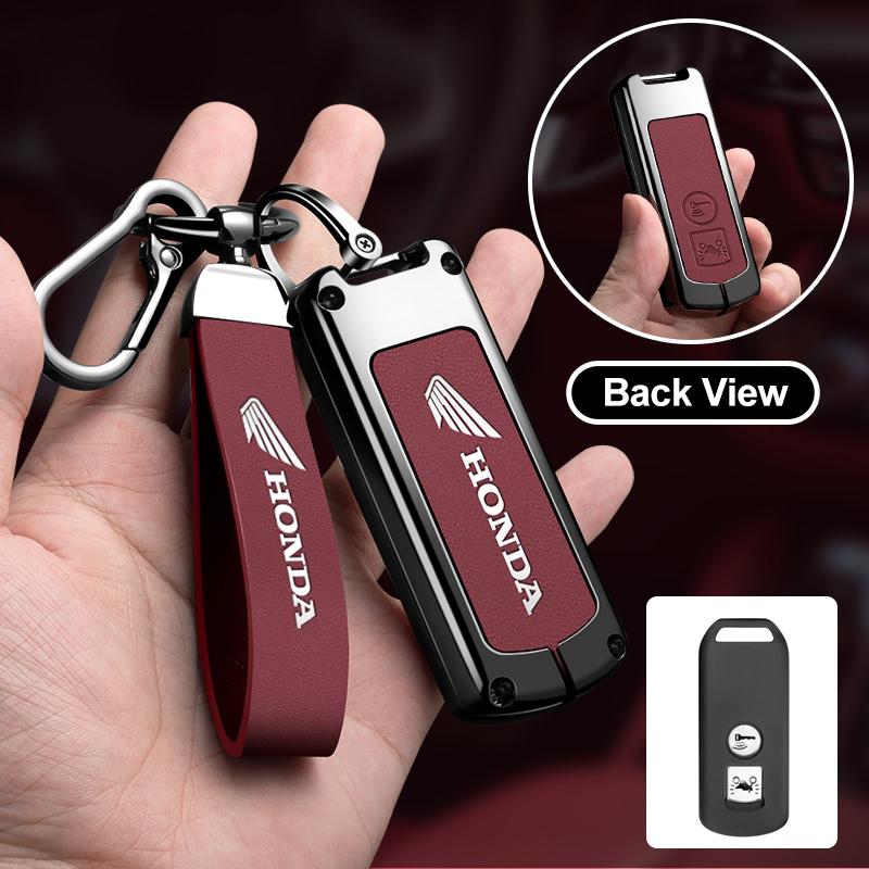 Zinc Alloy Leather For Honda Sh125 Forza 350 250 750 ADV 150 XADV SH150i SH300 150 PCX XAV Car Remote Key Protection Cover Shell
