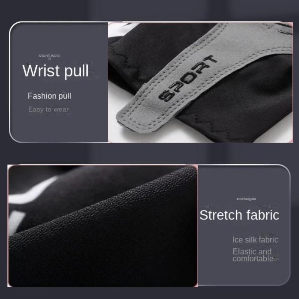 Windproof Half Finger Gloves Touch Screen Cycling Gloves Women Men Bicycle Gloves  MTB Road Bike