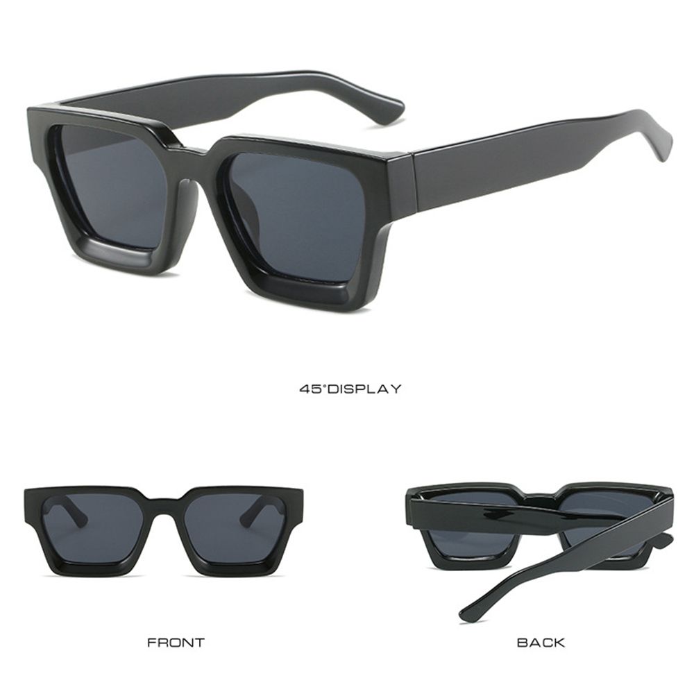 Fashion Square Frame Eyewear Punk Retro Sunglasses Ladies Shades Shades Women Sunglasses
