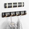 JXS Space Aluminum Foldable Hook: Creative Invisible Bathroom Storage Door Hook