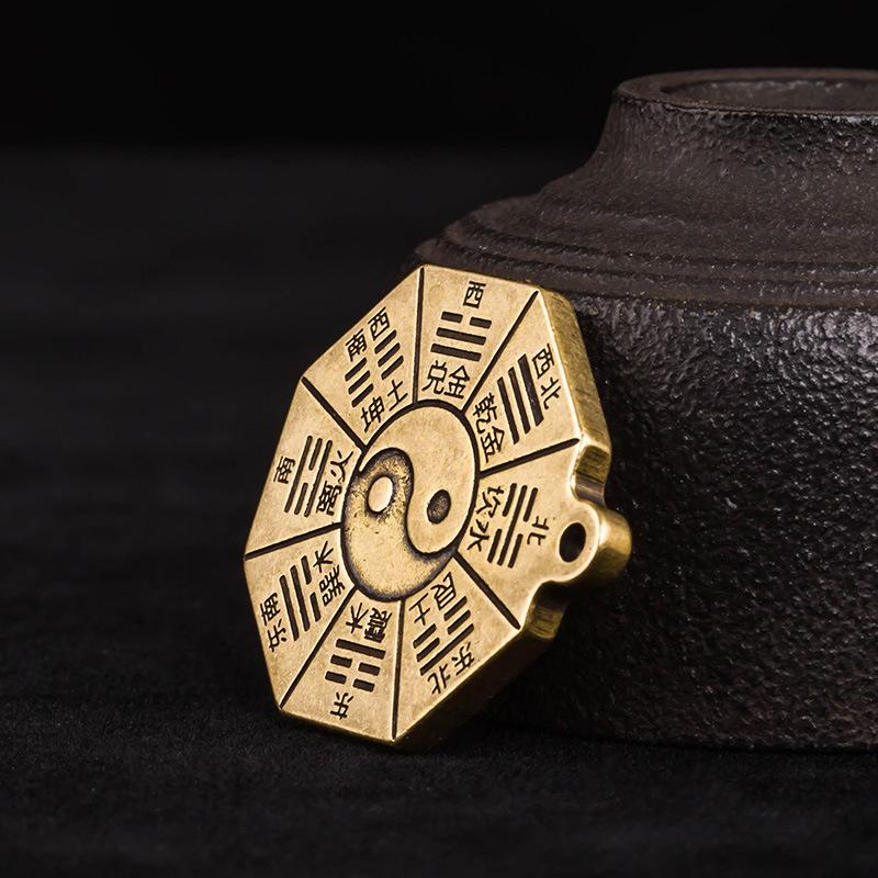 Фэн-шуй, китайский брелок-сплетник с бронзовым зеркалом, сплетни