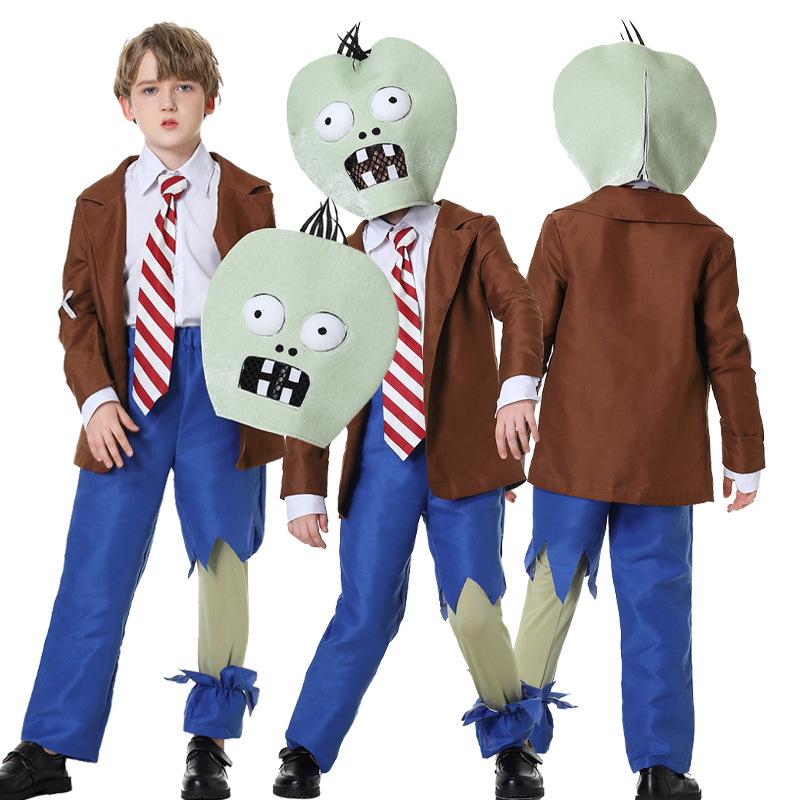 Halloween Plants Vs. Zombies Kids Adult Horror Doll Costume Game Zombie Character Performance Costume