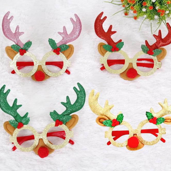 Festive Christmas Eyeglasses for Adults & Kids - Party & Gift Supplies