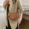 Модный дизайн, однотонный, новый, простой и модный, повседневный, весна-лето, корейская версия, текстура, одно плечо, маленькая квадратная сумка через плечо