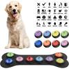 8 Pcs Dog Talking Button Set for Communication, 30s Recordable Voice Pet Buzzer Training Buttons, Speaking Button for Dogs with 24 Scene Stickers
