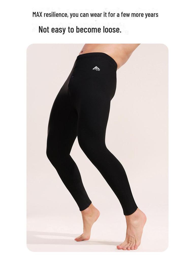 Увлажняющие бархатные леггинсы из шерсти и шелка с высокой талией для мужчин и женщин