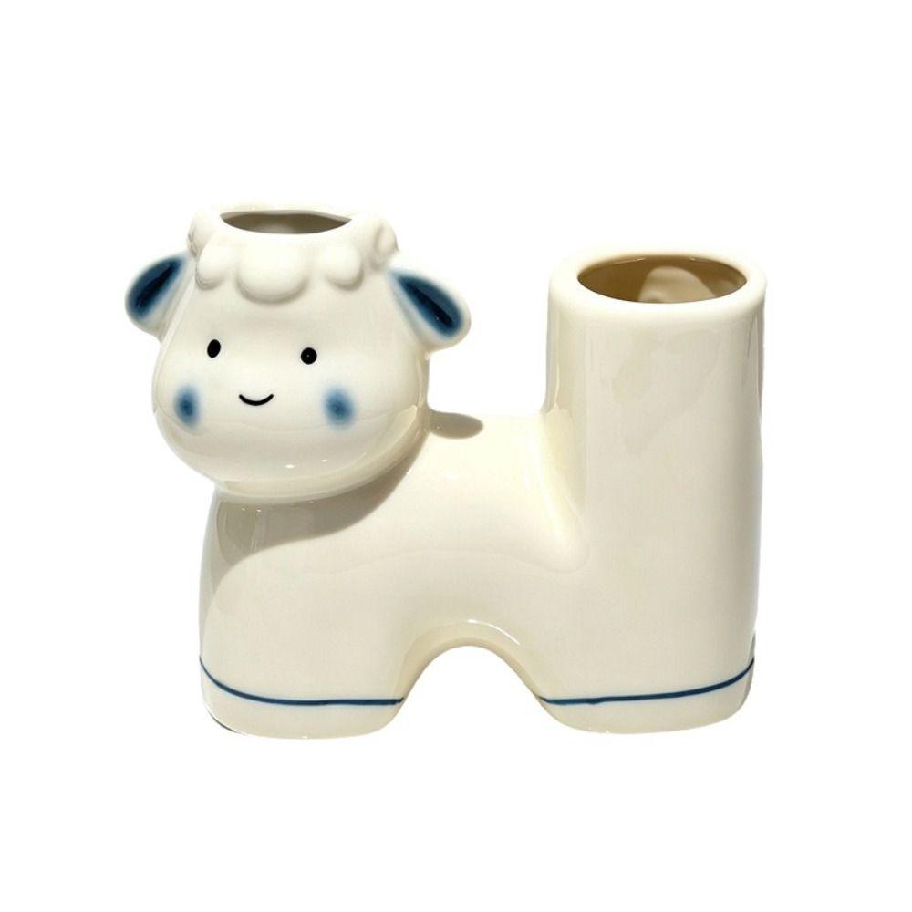 Cartoon Sheep Shaped Toothbrush Holder Creative Toothbrush Storage Rack  Home Decor