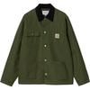 Carhartt WIP FW24 Michigan Coat Классическая куртка-пиджак с квадратной этикеткой, однобортная, с длинным рукавом, унисекс, зеленая I015261-2EO-01