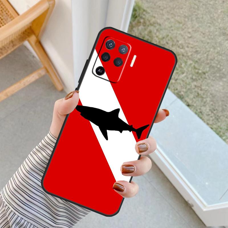Мультяшные Акулы Чехол Для Oppo A60 A80 A40 A17 A57 A77 A74 A54 A94 A78 A98 A18 A38 A58 A96 A76 A16 A15 A5 Pro