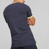 Puma 2022-23 Manchester City Color Block вышитый значок круглый вырез короткий рукав обычная футболка мужские топы темно-синие 769495-04