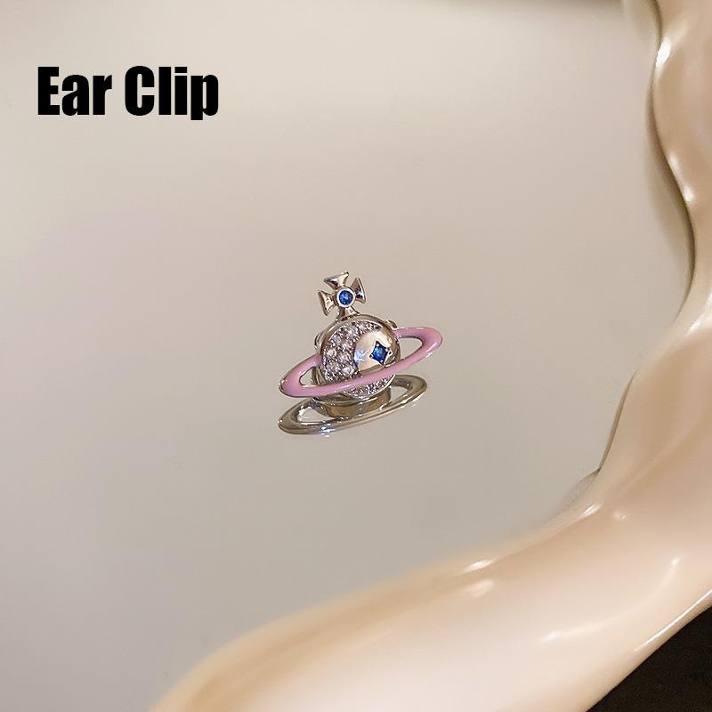 Модные серьги Сатурн с цирконием, женские трендовые элегантные цепочки на ключицы для девочек Y2k, ювелирные аксессуары, подарочные наборы