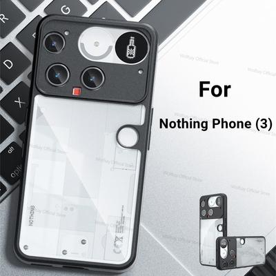 Для чехла Nothing Phone 3 Чехол для Nothing Phone 3 Бампер Роскошный Прозрачный ПК + ТПУ Ударопрочный Защитный Чехол для Телефона Nothing Phone 3