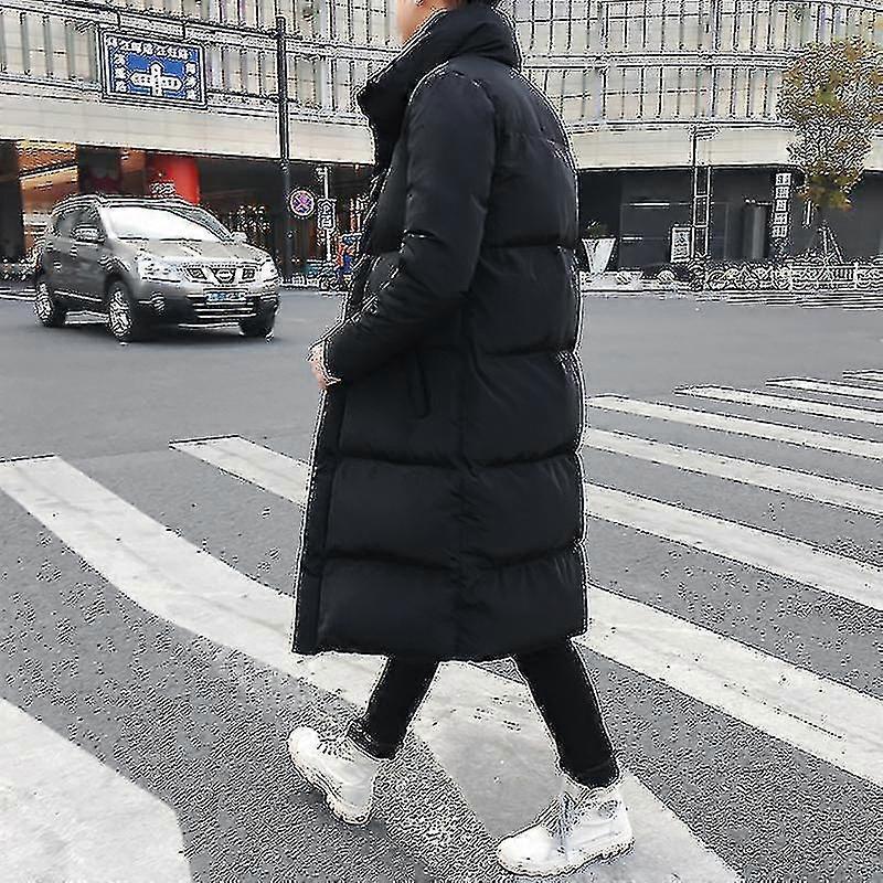Mens Long Down Jacket Coat Luxury Winter Solid Black Parkas Men Plus Size 4xl Thick Warm Slim Fit Male Overcoat - Ri