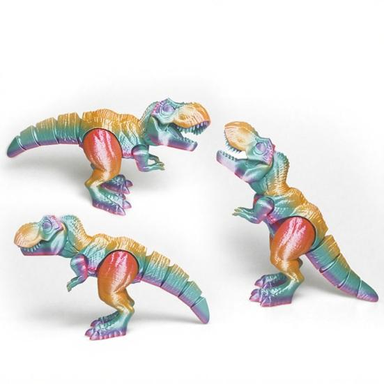 3D-печатная игрушка-динозавр 9 см, шарнирная фигурка с подвижными суставами, игрушка для снятия стресса, реалистичная, карманного размера, успокаивающая, фиджет, подарок для детей и взрослых