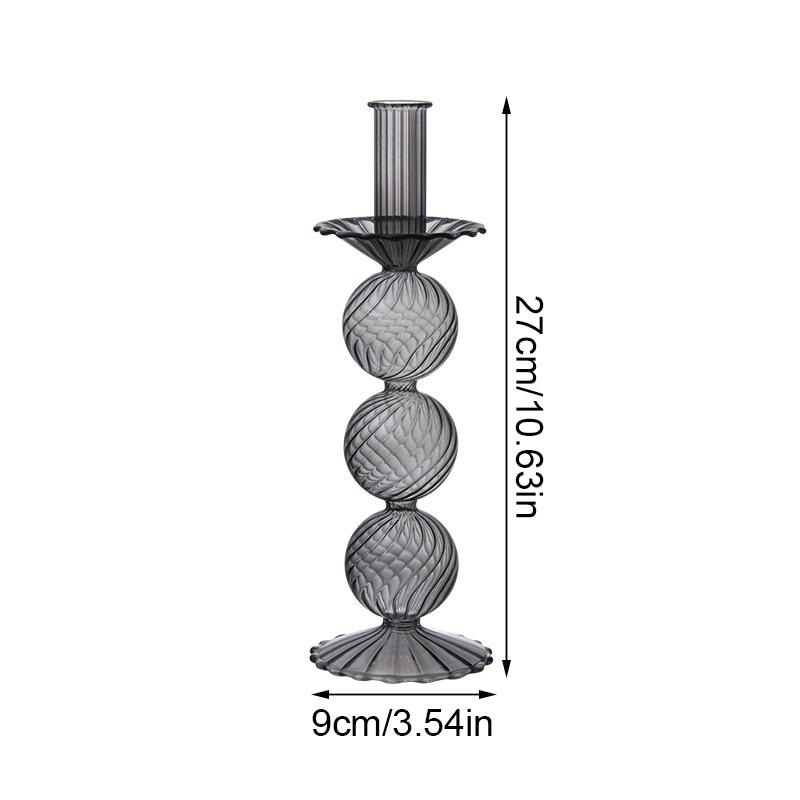1 шт. подсвечники для чайных свечей для свадебного декора, фиолетовые, серые, коричневые, реквизит для ужина при свечах, 5 стилей