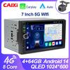 CAIXI Универсальное Радио 2Din Android 14 Автомобильный Мультимедиа Carplay Авторадио GPS Для Toyota Nissan Jeep Hyundai Kia Chevrolet VW Fiat