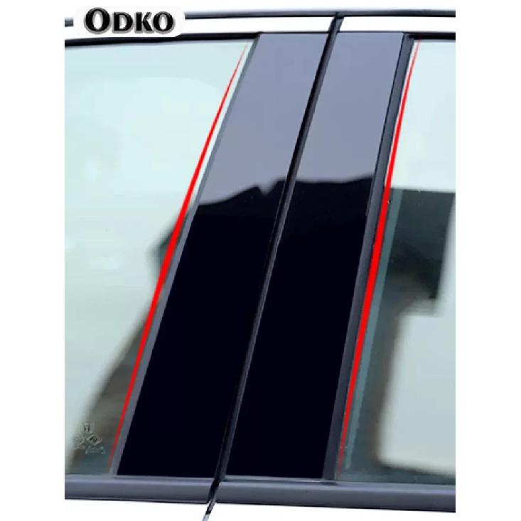 6PCS Polished Pillar Posts Fit For Mazda 6 2004-2015 Window Trim Cover BC column sticker