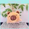 Water Flip Unique Capybara Plush Toy Cute Animal Keychain Soft Short Design Plush