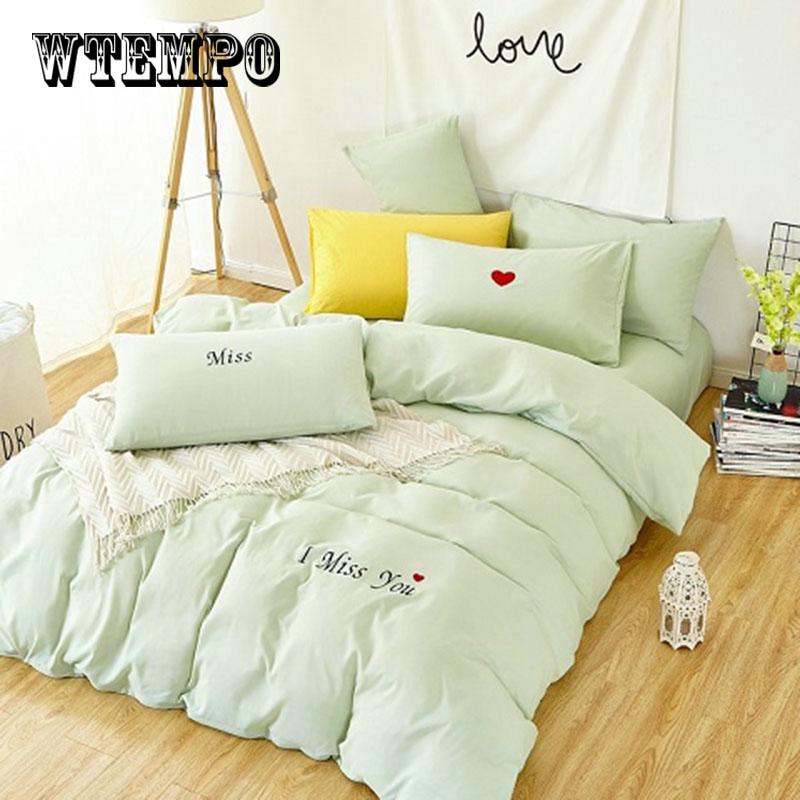 Autumn and Winter Bedding Bedding 1.5 Meters Quilt 4 Sets of Simple Grinding Four-piece Set