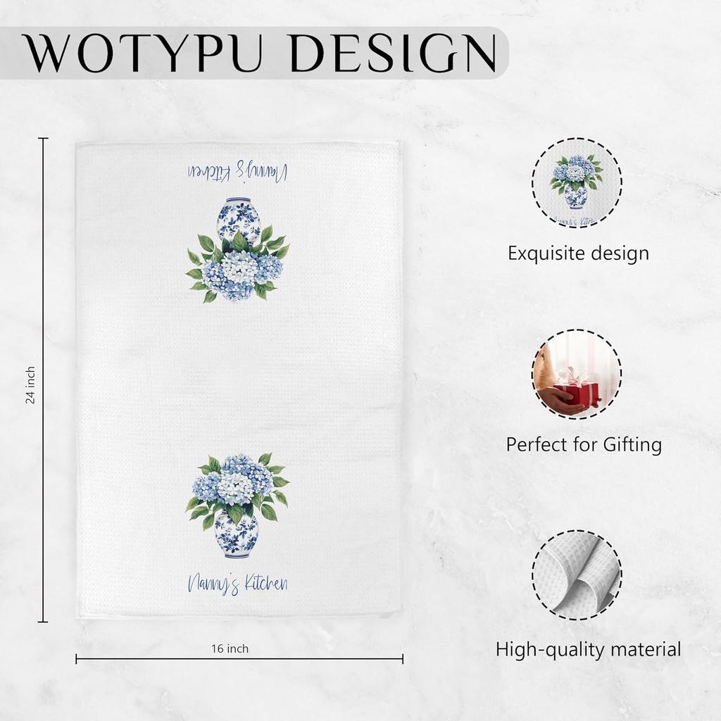 Nana Gifts Kitchen Towels, Nana Grandmother Gifts for Birthday Dish Tea Towels for Kitchen, Grandma Gifts Decorative Hand Towel, 16x24 Inch