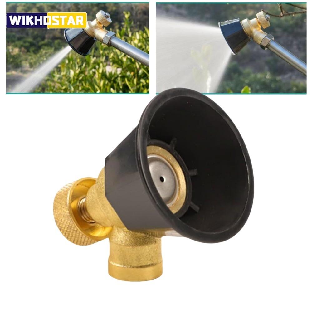 1PCS Brass/Alloy Nozzle Agricultural Atomization Adjustable Nozzle Black Whirlwind Agricultural sprinkler Head Garden Tool
