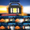 High Power Solar Emergency Light Waterproof Led Flashlight COB Searchlight  Outdoor Use
