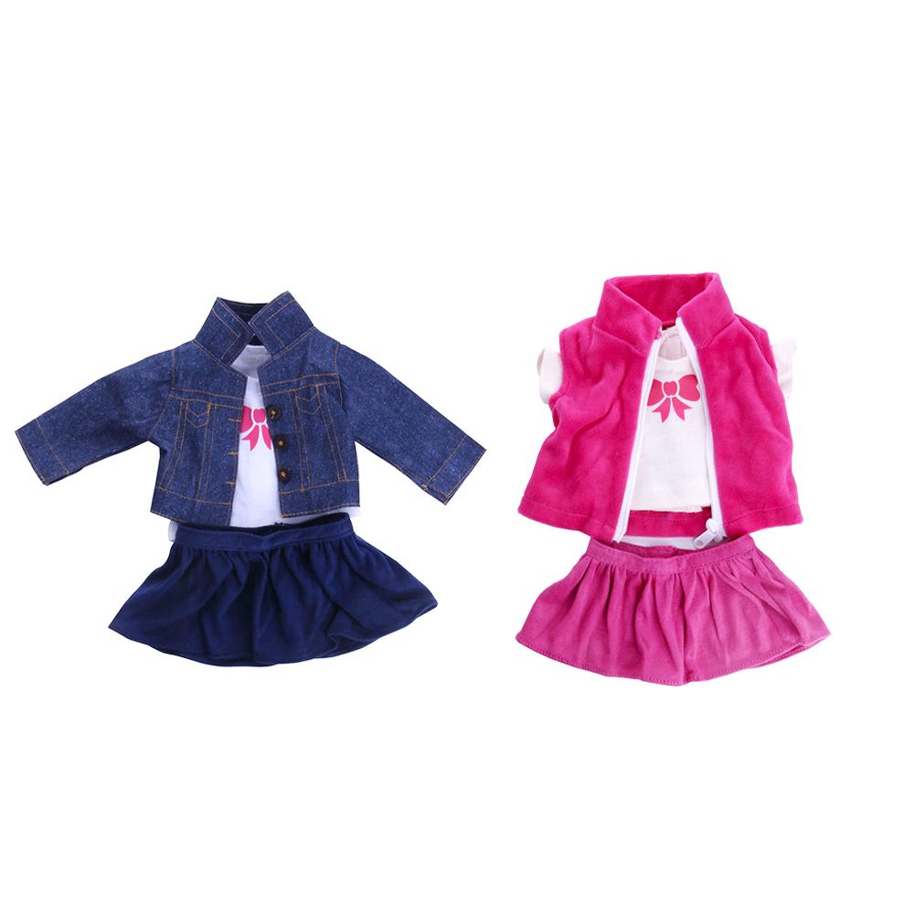 Одежда для кукол, подходящая для 18-дюймовой куклы, новогодний набор для девочки на день рождения и Рождество для малышки T0R6