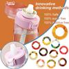 Creative Air Up Water Bottle Tritan Taste Pod Fruit Fragrance Flavor Peach Cola