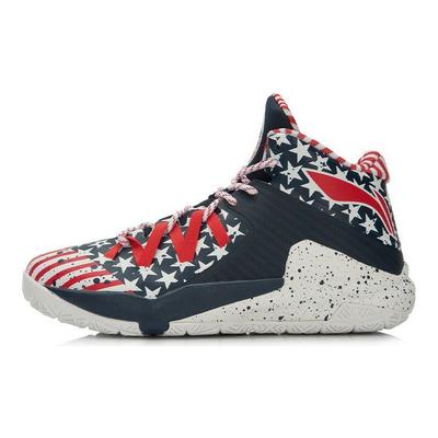 Баскетбольные кроссовки Li Ning Team Style 3 Wade Series с высоким берцем, унисекс, синие и красные, ABAL007-6
