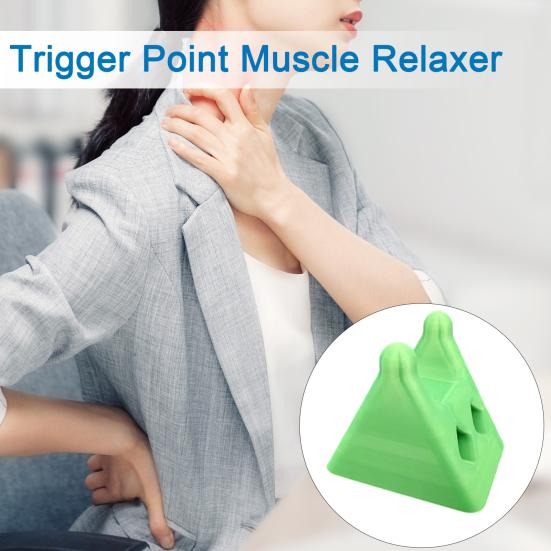 Neck Relief Massager Ergonomic Acupressure Tool for Tension & Pain Portable Plastic Trigger Point Muscle Relaxer for Office Home Travel Use