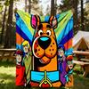 1 шт. Плед Scooby-Doo для улицы, легкий, фланелевый, мягкий и теплый, для всех сезонов, для улицы, кемпинга, гостиной, офиса, L1106051