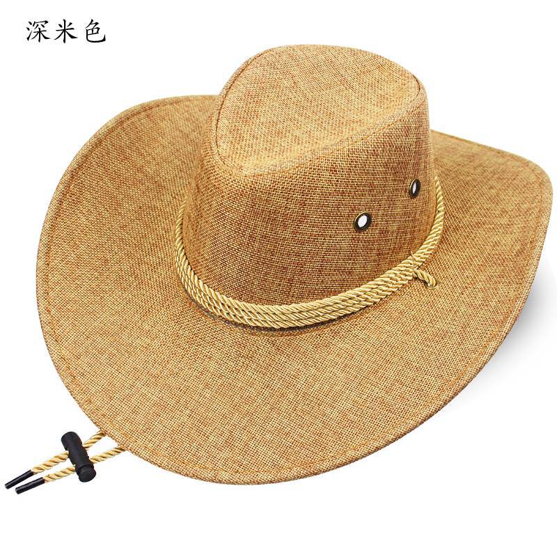 Шляпа Мужская Шляпа от солнца с большими полями Уличная пляжная шляпа Шляпа от солнца Мужская шляпа Альпинистская шляпа Панама Ковбойская шляпа