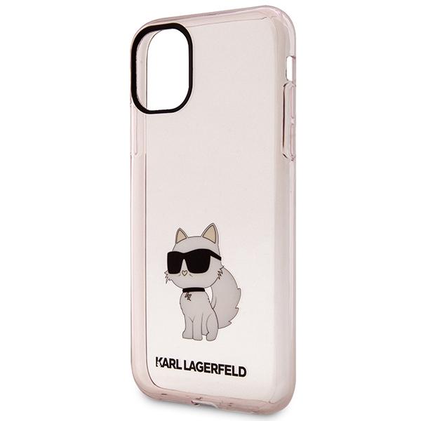 Etui do iPhone 11 Karl Lagerfeld Ikonik Choupette Różowe