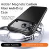 Для MagSafe Чехол в стиле карбон и арамид для iPhone 17 16 15 14 13 12 Pro Max Air 16e Plus Магнитный противоударный чехол LMD005