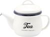 Чайник эмалированный Toyoho Lilly White (с ситечком для чая) Белый размер: приблизительно. Ш18 Г10.6 В12.5 LW-207