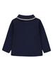 Boys' polo shirt, long sleeves, navy blue, Kanz